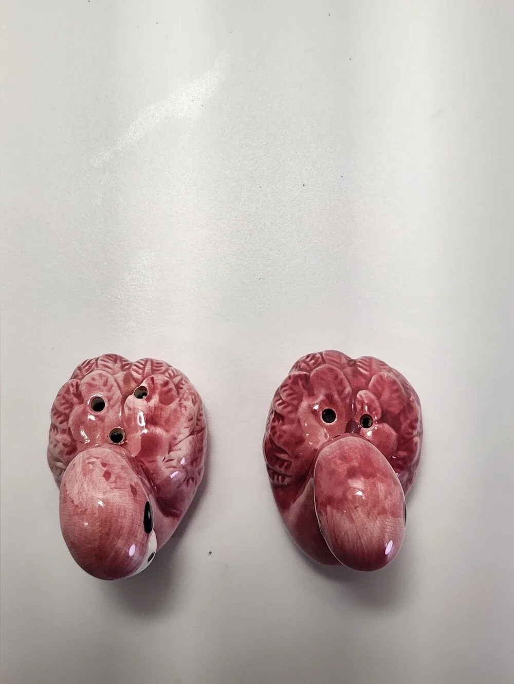 Pink Flamingo Ceramic Salt & Pepper Shakers Set of 2 Kitchen Decor With Stoppers